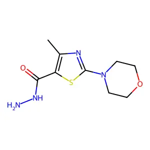 4-Methyl-2-(morpholin-4-yl)-1,3-thiazole-5-carbohydrazide structure