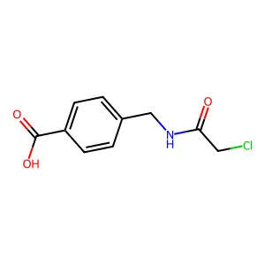 4-[(2-Chloroacetamido)methyl]benzoic acid structure