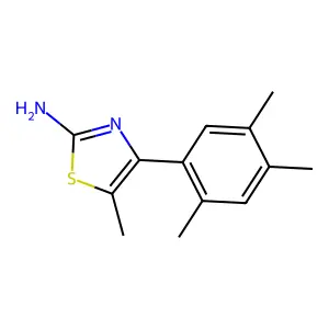 5-Methyl-4-(2,4,5-trimethylphenyl)-1,3-thiazol-2-amine structure