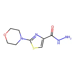 2-(Morpholin-4-yl)-1,3-thiazole-4-carbohydrazide structure