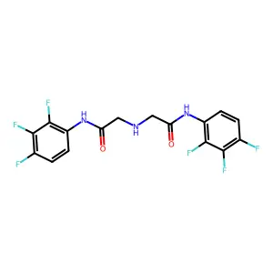 N-(2,3,4-Trifluorophenyl)-2-({[(2,3,4-trifluorophenyl)carbamoyl]methyl}amino)acetamide structure