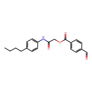 [2-(4-Butylanilino)-2-oxoethyl] 4-formylbenzoate structure