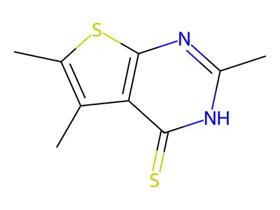 Trimethylthieno[2,3-d]pyrimidine-4-thiol structure