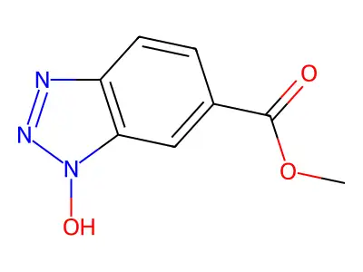 Methyl 1-hydroxy-1H-benzotriazole-6-carboxylate structure