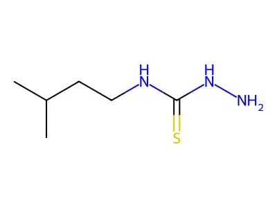 3-Amino-1-(3-methylbutyl)thiourea structure