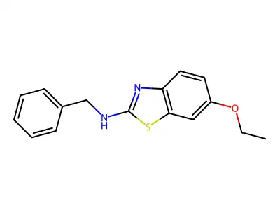 N-benzyl-6-ethoxy-1,3-benzothiazol-2-amine structure