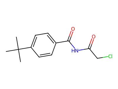 4-tert-butyl-N-(chloroacetyl)benzamide structure
