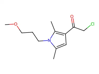 2-chloro-1-(1-(3-methoxypropyl)-2,5-dimethyl-1H-pyrrol-3-yl)ethan-1-one structure