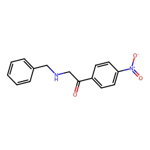 2-(Benzylamino)-1-(4-nitrophenyl)ethanone structure