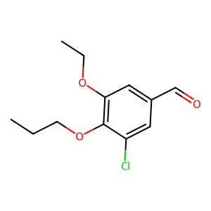 3-Chloro-5-ethoxy-4-propoxybenzaldehyde structure
