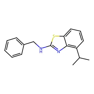 N-benzyl-4-(propan-2-yl)-1,3-benzothiazol-2-amine structure
