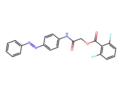 [2-oxo-2-(4-phenyldiazenylanilino)ethyl] 2,6-difluorobenzoate structure