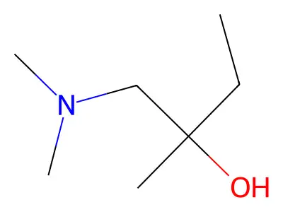 1-Dimethylamino-2-methylbutan-2-ol structure