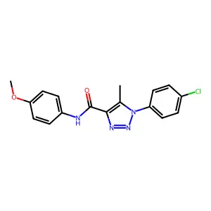 1-(4-chlorophenyl)-N-(4-methoxyphenyl)-5-methyl-1H-1,2,3-triazole-4-carboxamide structure