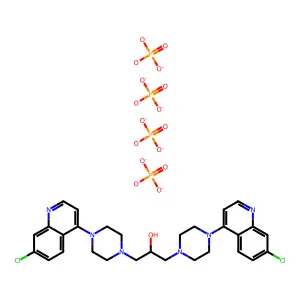 Hydroxypiperaquine structure