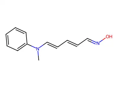 N-[5-(N-methylanilino)penta-2,4-dienylidene]hydroxylamine structure