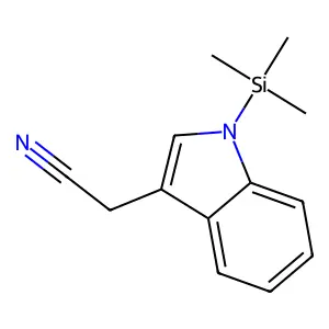 1H-Indole-3-acetonitrile, 1-(trimethylsilyl)- structure