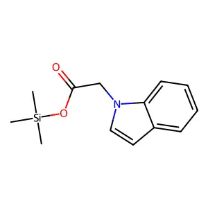 1H-Indole-1-acetic acid, trimethylsilyl ester structure