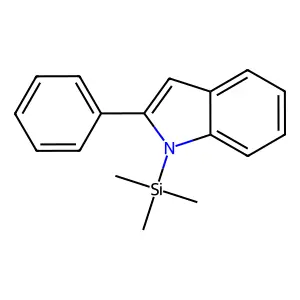 1H-Indole, 2-phenyl-1-(trimethylsilyl)- structure
