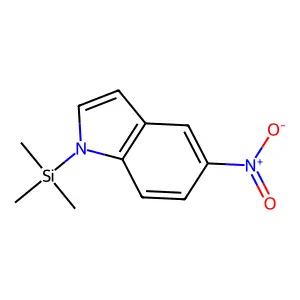 1H-Indole, 5-nitro-1-(trimethylsilyl)- structure