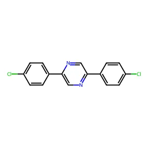 2,5-Bis(4-chlorophenyl)pyrazine structure