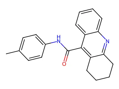 N-(4-Methylphenyl)-1,2,3,4-tetrahydro-9-acridinecarboxamide structure
