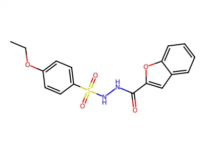 N'-(4-ethoxyphenyl)sulfonyl-1-benzofuran-2-carbohydrazide structure
