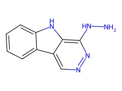 4H-Pyridazino(4,5-b)indol-4-one, 3,5-dihydro-, hydrazone structure