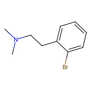β-溴-N,N-二甲基苯乙胺 structure