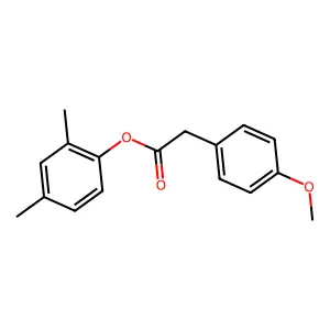2,4-Dimethylphenyl (4-methoxyphenyl)acetate structure