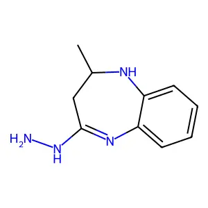 (2-methyl-2,3-dihydro-1H-1,5-benzodiazepin-4-yl)hydrazine structure