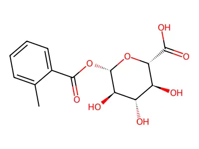2-Toluic acid glucuronide structure