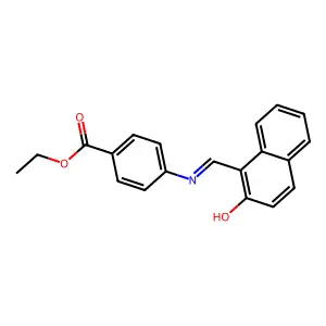 4-(Ethoxycarbonyl)-N-(2-hydroxy-1-naphthylmethylene)aniline structure
