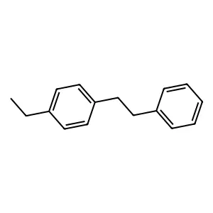 Benzene, 1-ethyl-4-(2-phenylethyl)- structure