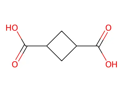 cis-Cyclobutane-1,3-dicarboxylic acid structure