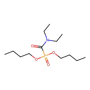 Dibutyl [(diethylamino)carbonyl]phosphonate structure