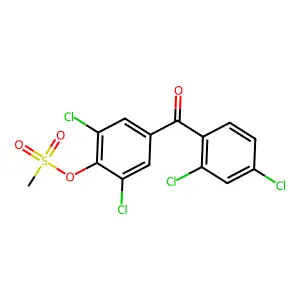 2,6-Dichloro-4-(2,4-dichlorobenzoyl)phenyl methanesulfonate structure