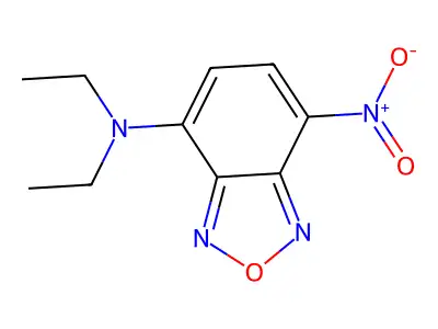 N,N-diethyl-7-nitro-2,1,3-benzoxadiazol-4-amine structure