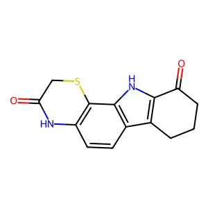 7,8,9,11-tetrahydro-4H-[1,4]thiazino[2,3-a]carbazole-3,10-dione structure