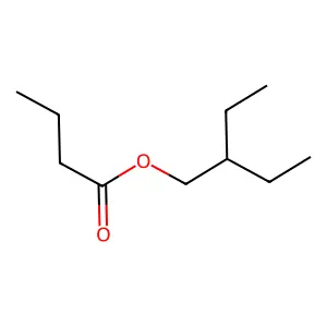 2-Ethylbutyl butyrate structure