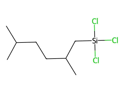(2,5-Dimethylhexyl)trichlorosilane structure
