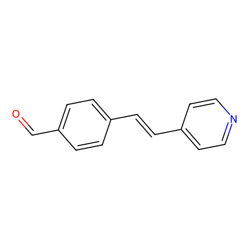 4-(2-(4-Formylphenyl)-ethenyl)-pyridine structure