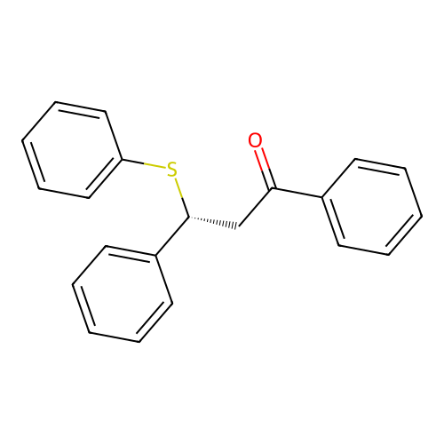(R)-beta-Phenyl-beta-(phenylthio)propiophenone structure