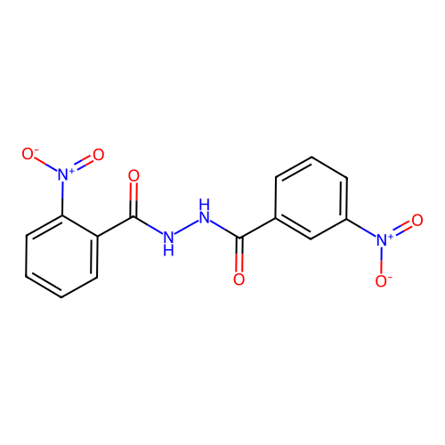 2-nitro-N'-[(3-nitrophenyl)carbonyl]benzohydrazide structure
