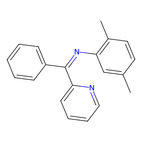 Benzenamine, 2,5-dimethyl-N-(phenyl-2-pyridinylmethylene)- structure