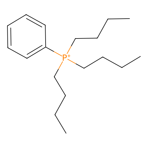 Tributyl(phenyl)phosphanium structure