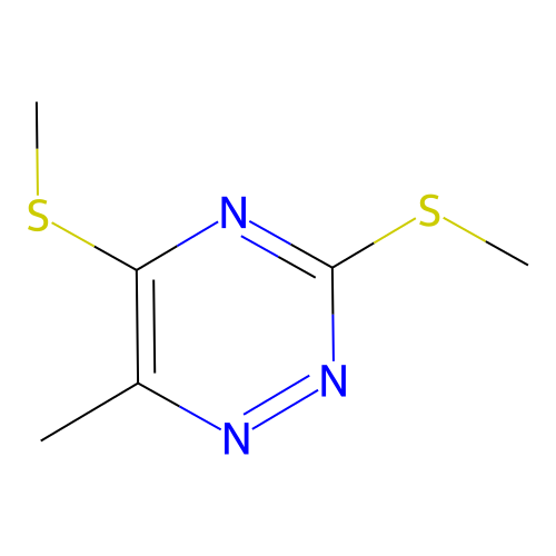 6-Methyl-3,5-bis(methylsulfanyl)-1,2,4-triazine structure