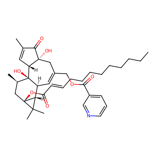 12-Deoxyphorbol-13-dodecenoate-20-nicotinoate structure
