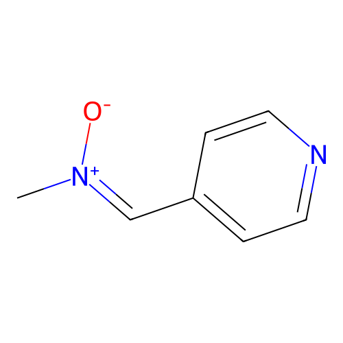 N-methyl-1-pyridin-4-ylmethanimine oxide structure