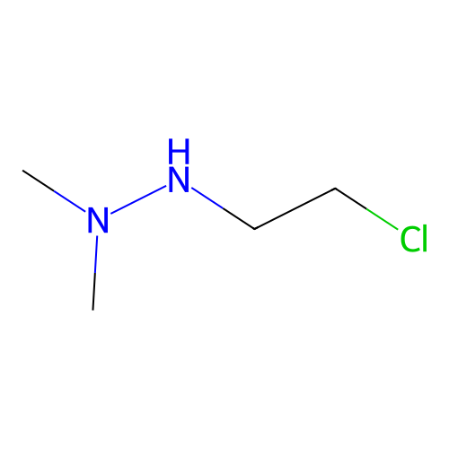 2-(2-Chloroethyl)-1,1-dimethylhydrazine structure